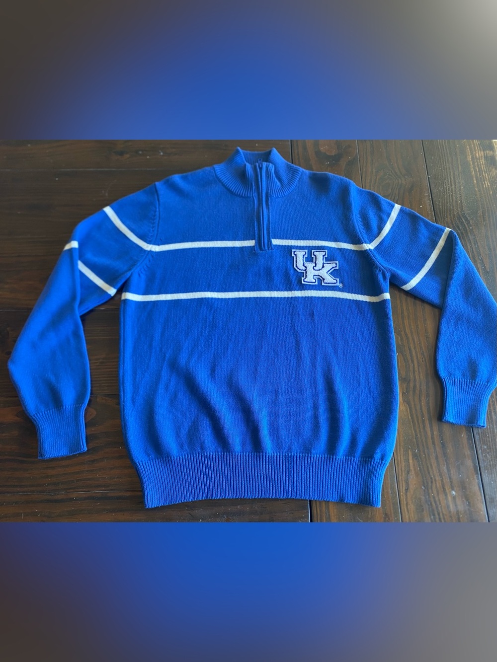 University of Kentucky Blue Quarter-Zip Sweater